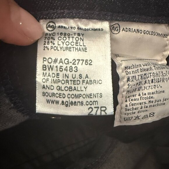 AG Adriano Goldschmied Dark Blue Flare Jeans - Picture 5 of 8